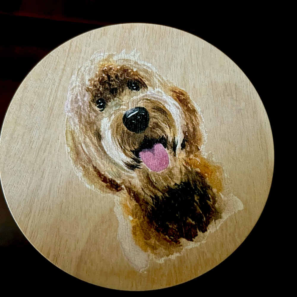 21 oz teakwood sand and paws candle